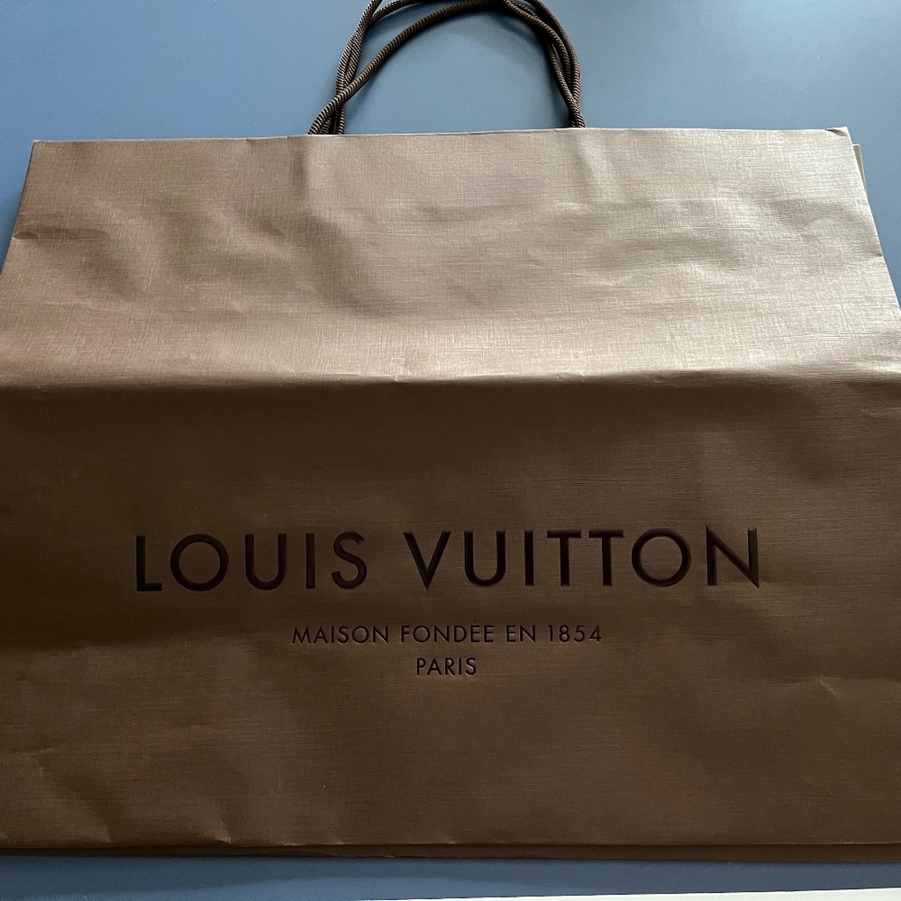 Set of 2 Large Louis Vuitton Shopping Bags Genuine Vintage